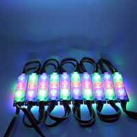 2 ans de garantie haute puissance DC12V 24v RGB module led avec 3 lentilles pour enseigne 75*20 led modules d'éclairage 3W led module gradateur