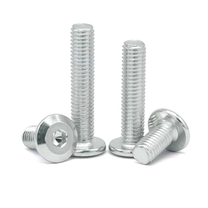 Tornillos de máquina de cabeza plana de acero DIN967 JIS GR5 con rosca gruesa, zincados en blanco, con ranura cruzada y arandela, fijaciones métricas y en pulgadas - Product Image 2