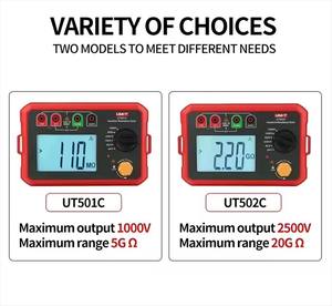 เครื่องทดสอบความต้านทานฉนวน UNI-T รุ่น UT501C UT502C เครื่องวัดโอห์มแบบมืออาชีพ 1000V 2500V โวลต์มิเตอร์แบบดิจิตอล - Product Image 6