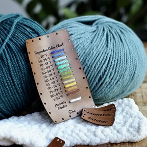 Etiqueta <span class=keywords><strong>de</strong></span> Color Personalizada para Mantas <span class=keywords><strong>de</strong></span> Ganchillo, Cuero Sintético para Artículos Hechos a Mano <span class=keywords><strong>de</strong></span> Punto y Ganchillo, Rangos Personalizados - Product Image 6