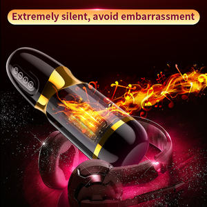 GF-Electric Vibrations Masturbateur masculin automatique à piston rotatif aspirant, gobelet à vagin artificiel, vraie chatte, jouets sexuels pour hommes - Product Image 2