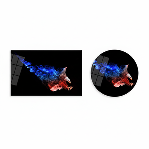 Elegant Printed <b>Canvas</b> Artwork: Modern Patriotic Decor for Home,TEMPERED GLASS ART - Product Image 2
