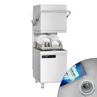 Lavavajillas de doble pared GGM Gastro - Digital - 7.1 kW - incl. Desincrustante - con detergente, ablandador de agua y aditivo para el lavado