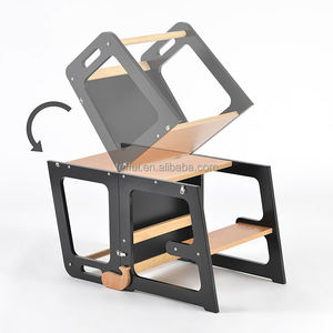 Montessori Modern Foldable Solid Wood Learning <b>Tower</b> for Toddlers-<b>Kitchen</b> & Bedroom/Living Room Use - Product Image 4