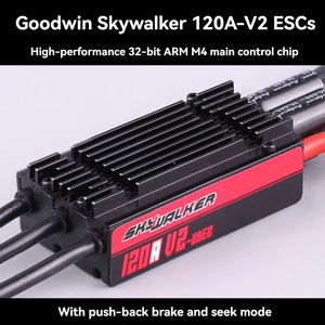 Controlador Electrónico de Velocidad (ESC) sin Escobillas Hot SkyWalker 120A V2 UBEC con Ajuste Eléctrico de Retropulsión para Modelos de Aeronaves - Product Image 3