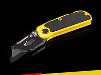 Couteau utilitaire multi-outils rétractable automatique Lame en acier inoxydable DIY Couteau de poche pliant Boîte de sécurité Cutter OEM Personnalisable