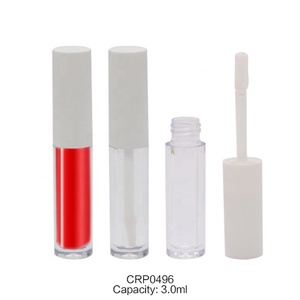 Tubes de gloss à lèvres vides à marque privée, cylindres cosmétiques en plastique de 3 ml pour fard à joues et rouge à lèvres blanc - Product Image 1