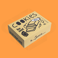 Boîte en carton ondulé écologique pour l'emballage de desserts, pâtisseries, chocolats, rouleaux de cannelle, pour les collations, les cadeaux et l'expédition