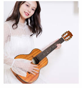 Venta caliente 6 cuerdas <span class=keywords><strong>Guitalele</strong></span> Top Pick 28 pulgadas Ideal principiantes entusiastas de la música personalizado - Product Image 6