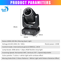 Bluemoon 150W Mini tête mobile lumière DJ scène et mariage DMX éclairage pour Disco fête événement équipement de location