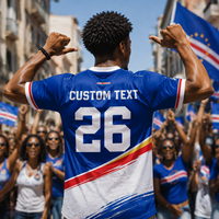 Individuell bedrucktes Fußball-Fan-Trikot, Feier-Shirt, sublimiertes Fanclub-Mesh-Fußballtrikot für Events, mit Teamnamen und Nummer