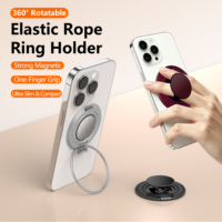 Support magnétique flexible et portable en métal à 3 plis pour téléphone portable, idéal pour les diffusions en direct et l'utilisation sur bureau