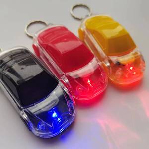 Logo personnalisé porte-clés lumière LED multi-fonction décapsuleur porte-clés créatif mini voiture lampe de poche porte-clés - Product Image 1