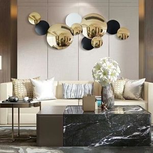 Decorazione da Parete <span class=keywords><strong>in</strong></span> Metallo per Soggiorno Moderno 135x53cm, <span class=keywords><strong>Vendita</strong></span> Diretta dalla Fabbrica, Spedizione Rapida - Product Image 3