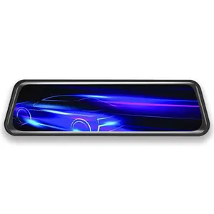 hot sell 9.66inch wifi front 1080P rear 720P Touch Screen dash cam automatic loop recording Car Video Recorder