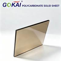 Plaque en polycarbonate solide résistante aux chocs, transparente, bronze, plaque PC solide 4mm 6mm 8mm 10mm 12mm, panneau de toiture