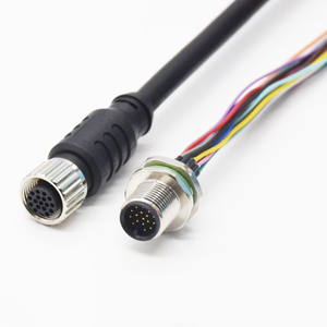 M12ตัวเชื่อมต่อกันน้ำ17-แกนตัวเชื่อมต่อการบินจำนวนแกน2-17P ซ็อกเก็ตปลั๊กส่งข้อมูล - Product Image 3