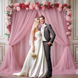 Nuovo Sfondo Trasparente in Chiffon per Matrimoni e Feste di Compleanno - Decorazione Fotografica da Esterno Durevole e Riutilizzabile di <span class=keywords><strong>YR</strong></span> - Product Image 2