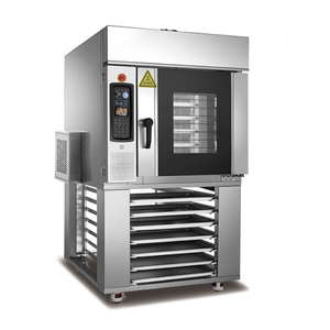 Contrôle PLC meilleur prix haut standard <span class=keywords><strong>mini</strong></span> petit 5/10/15 plateaux gaz ou électrique <span class=keywords><strong>four</strong></span> à grille rotatif pour boulangerie - Product Image 3