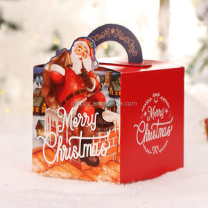 Sản Phẩm Mới Nổ Kích Thước Tùy Chỉnh Món Quà Giáng Sinh Túi Xách <span class=keywords><strong>Cupcake</strong></span> Kẹo Cookie Đóng Gói Hộp Cho Quà Tặng - Product Image 4