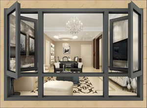 Tác động bão nhiệt phá vỡ kính hai lớp nghiêng và xoay cửa sổ nhôm thiết kế cửa sổ cao <span class=keywords><strong>8</strong></span> feet - Product Image 3