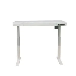 Europe du Nord Verre populaire Gaming Electric Debout Desk Mesa De Elevacion bureau d'ordinateur s'asseoir pour se tenir table