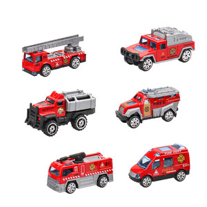 Jacko Toys Mini Camion dei Pompieri in Lega con Azione a Scorrimento, Veicolo Giocattolo in Scatola di PVC, Regalo per Bambini, Gadget per Feste, Modellino da Collezione - Product Image 1