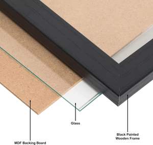 Marcos de Fotos Decorativos Negros Estilo Europeo A4, Marcos de Fotos de Plástico Personalizados de 4x6 5x7, Decoración del Hogar Simple - Product Image 5