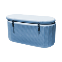 Bassin de glace gonflable avec logo personnalisé Baignoire froide portable Récupération de la baignoire Réservoir domestique Piscine d'eau glacée gonflable Bassin d'eau froide avec refroidisseur