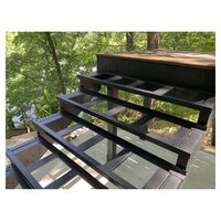 Prima Carreaux d'escalier écologiques, sûrs et durables en acier galvanisé/bois massif/acier inoxydable pour usage extérieur