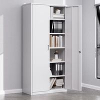 Armoire de classement métallique à grande capacité à 2 portes, armoire de classement sécurisée en acier pour bureau