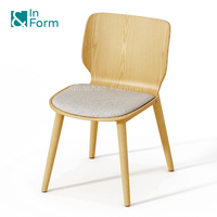 Chaises de réception de bureau, siège empilables, coussins de siège, en bois à usages multiples, pour étudiants, formation, réunion des clients