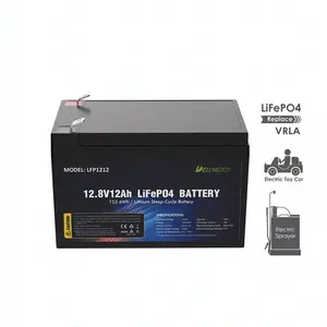 แบตเตอรี่ลิเธียมไอออนแบบชาร์จไฟได้12V 12AH 18650 Battery Pack 12ah