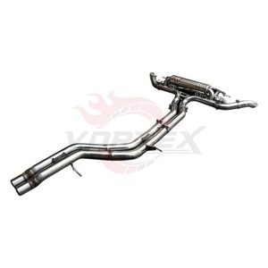 ท่อไอเสียแคทแบ็ก Vortex High Grade SS304 สแตนเลสสตีล สำหรับ Audi Q8 3.0T ปี 2019-2024 ชุดประกอบท่อไอเสียเพิ่มประสิทธิภาพ - Product Image 6