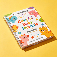 Livre d'histoires pour enfants personnalisé XJY, couverture rigide colorée, reliure à spirale, journal pour bébé