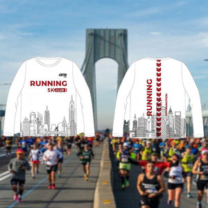 Camiseta Deportiva Personalizada de Secado Rápido con Tejido 3D Air Grid, 100% Poliéster, Sublimada, Manga Larga para Correr - Product Image 1