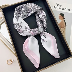 وشاح نسائي جديد 70 مربع سادة على شكل حيوان سادة مطبوع للربيع والصيف شال يناسب جميع المباريات - Product Image 6