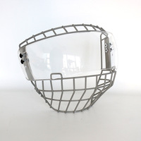Masque facial en maille résistant aux chocs, visière large pour casque, combo visière en maille pour adultes, masque M2 avec lunettes, cage de casque de hockey