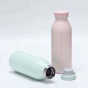 Minimalist Stainless Steel Vacuum Bottle Double Wall Insulated Travel <b>Flask</b> Pink Blue White Mint Green Color Options - Product Image 2