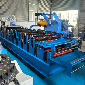 China Double Layer Roofing Tile Press &amp; Roll Forming <strong>Machine</strong> Used Steel <strong>Metal</strong> Ibr <strong>Roof</strong> <strong>Sheets</strong> <strong>Making</strong> <strong>Machine</strong> - Product Image 4
