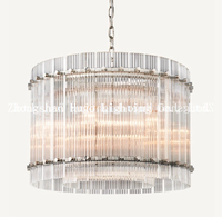 Lustre moderne de luxe en laiton vintage, luminaires suspendus pour îlot de cuisine, lampes suspendues rectangulaires en verre
