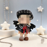 [Uniquement en tissu] Accessoires pour poupées, vêtements pour poupées en peluche de 10 cm, costume de bonhomme de neige pour enfant, style Halloween et Noël.