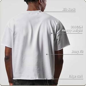 थोक कपास 300gsm कस्टम लोगो tशर्ट पुरुषों के लिए एक विश्वसनीय निर्माता - Product Image 2