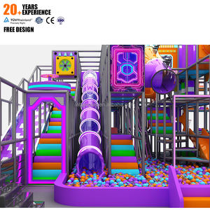 Équipement de jeu personnalisé pour enfants Jeu de labyrinthe Équipement de jeu intérieur souple Grand équipement de terrain de jeu intérieur pour enfants avec grand toboggan - Product Image 1