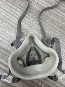 Masker Dan masker Gas anti debu EN149, dapat dipakai ulang setengah wajah silikon - Product Image 6