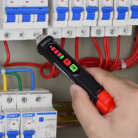 Détecteur de tension sans contact HT90 haute technologie 50/60Hz AC 12V 1000V, sensibilité à trois niveaux, alarme sonore et lumineuse, affichage LED
