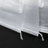 Sac tissé transparent en PP vide pour riz, maïs et produits agricoles