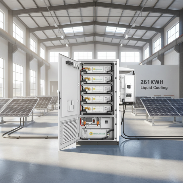 C&I Liquid Cooling Batteries Energy Storage System 100KW with 261KWH Batteries Energy Storage System for Commercial Buildings