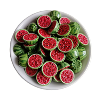 Harsen handgemaakte artistieke watermeloen fruitfiguur 16MM 3D mini ornamenten DIY feeëntuin voedseldecoratie accessoires