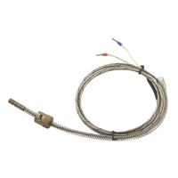 Sensor RTD de 6 Hilos con Cubierta de Cerámica, Doble PT100 PT1000, Resistencia de Temperatura para Medición Industrial